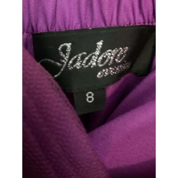 Purple Short Strapless Formal Prom / Graduation / Wedding Guest Dress - Picture 4 of 4